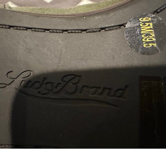 Lucky Brand Women's Terra Western Boot - Olive Green Suede, Sz 9.5 Western Chic - Picture 8 of 9